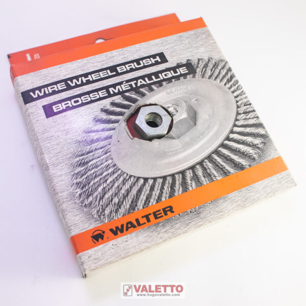 Walter - Cepillos platillo de acero trenzado 7"