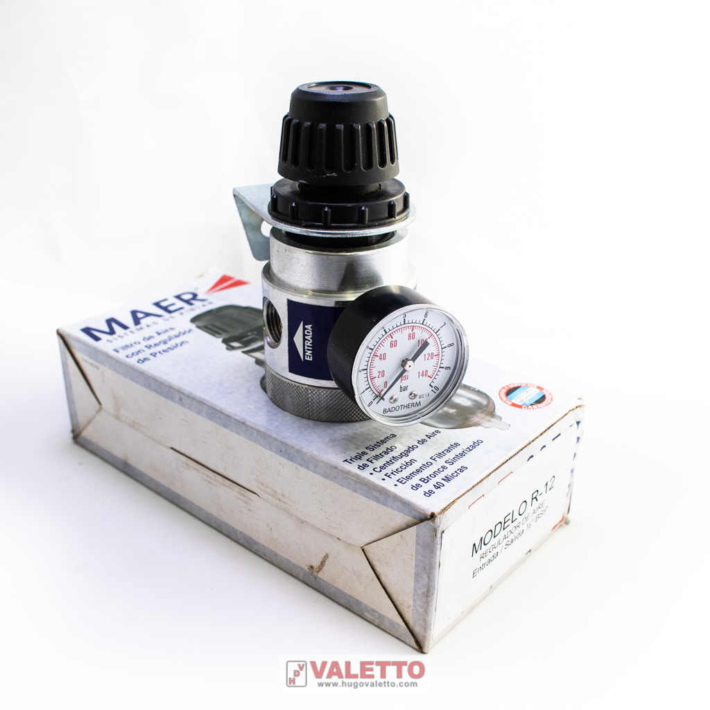Maer - Filtro de aire c/regulador de presión - Hugo Valetto
